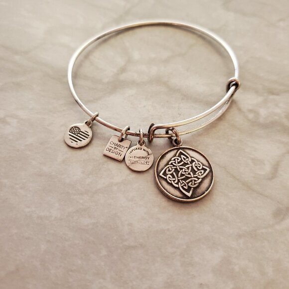 ✨ Alex and Ani Silver Adjustable Bangle Bracelet ✨ - Picture 2 of 4